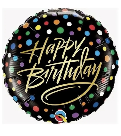 Happy Birthday (черный)